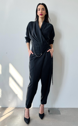 Asym Jumpsuit - Black