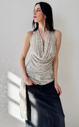 Sequin Top - Silver
