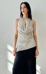 Sequin Top - Silver
