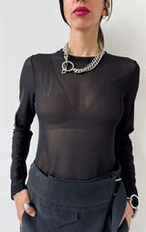 Mesh T-Shirt - Black