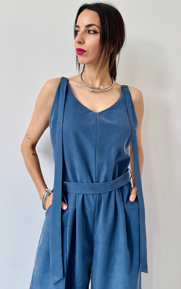 Summer Jumpsuit - Denim Blue