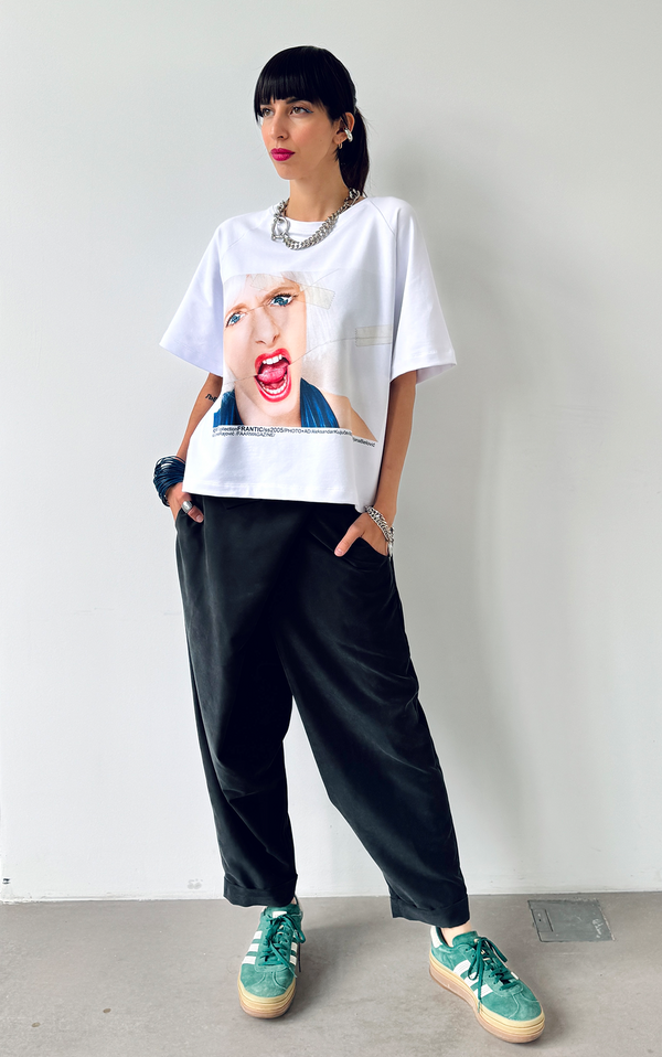 Cropped T-shirt - White