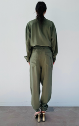 Military Jumpsuit - Olive Green