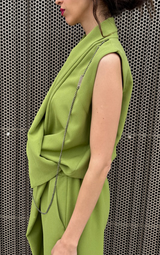 Drape Green Jumpsuit