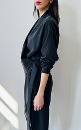 Asym Jumpsuit - Black
