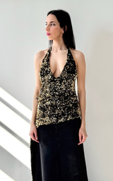 Sequin Top - Gold