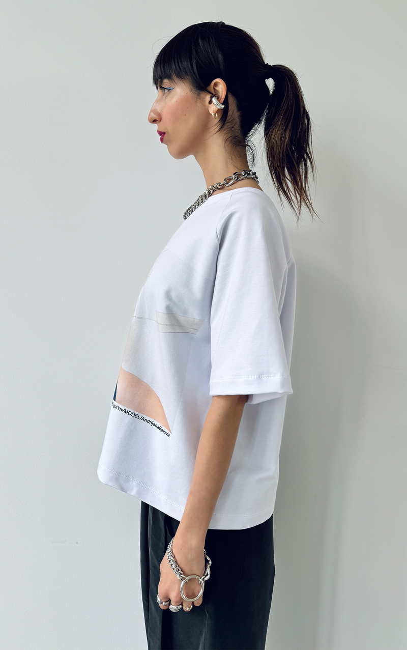 Cropped T-shirt - White