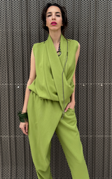 Drape Green Jumpsuit