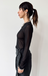Mesh T-Shirt - Black