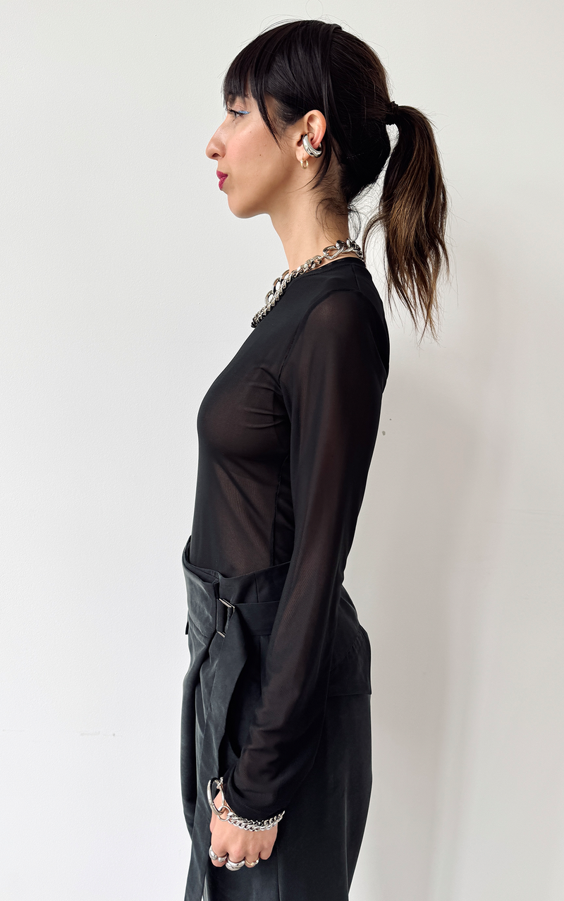 Mesh T-Shirt - Black
