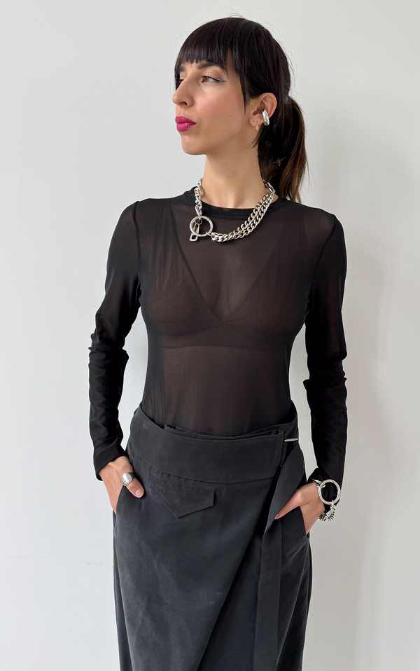 Mesh T-Shirt - Black