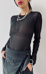 Mesh T-Shirt - Black