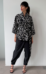 Lucid Dreams Linen Kimono - Black