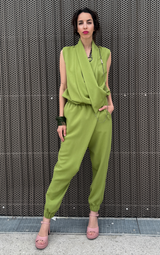 Drape Green Jumpsuit