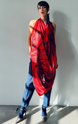 Draped Scarf-Dress