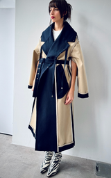 Reversible Long Coat - Dark Blue