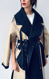 Reversible Long Coat - Dark Blue