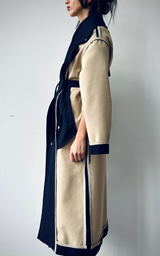 Reversible Long Coat - Dark Blue