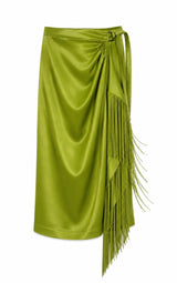 Asym Skirt - Lime Green