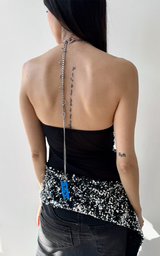 Sequin Top - Dark Silver