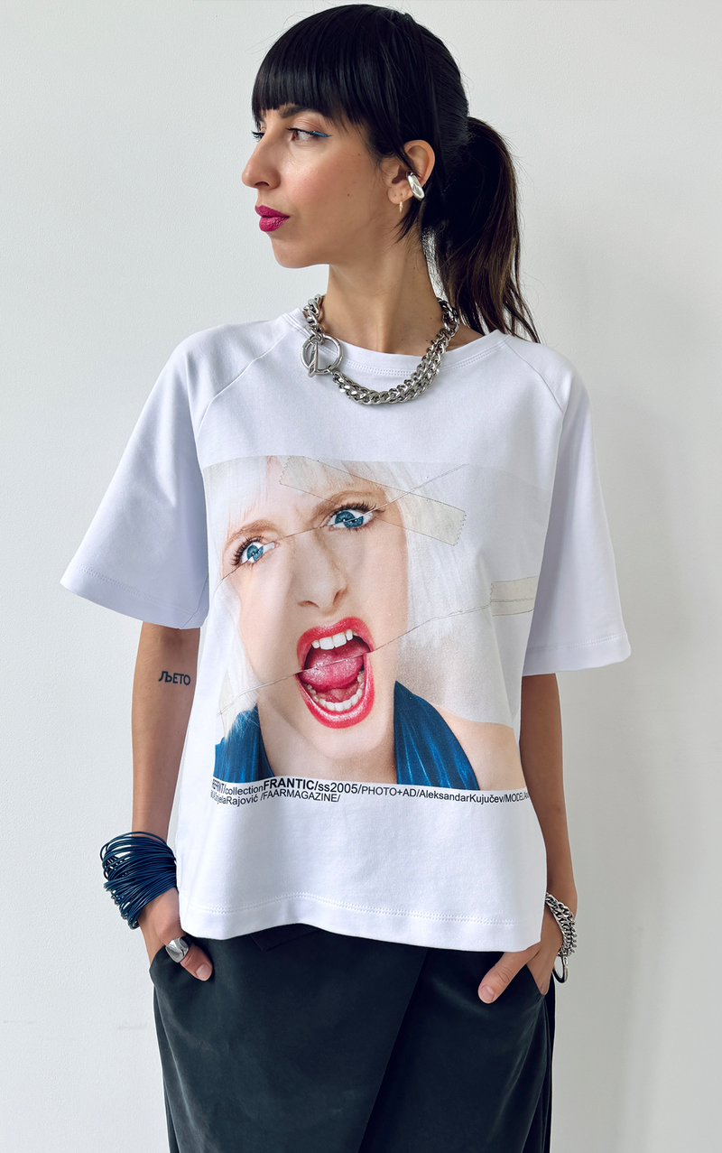 Cropped T-shirt - White