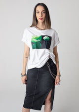 T-Shirt - Green Peony