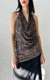 Sequin Top - Bronze