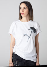 T-Shirt - Black Peony