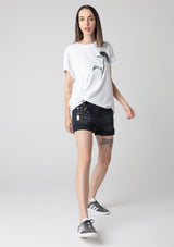 T-Shirt - Black Peony