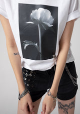 T-Shirt - Black&White Peony