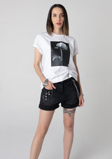 T-Shirt - Black&White Peony