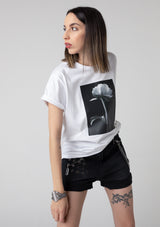T-Shirt - Black&White Peony