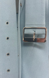 Belt/Collar Shirt - Light Blue