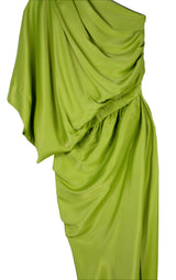 Asym Dress - Lime Green