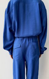 Military Jumpsuit - Electric Blue
