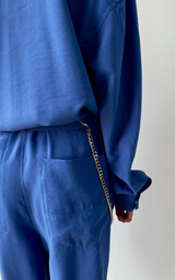 Military Jumpsuit - Electric Blue