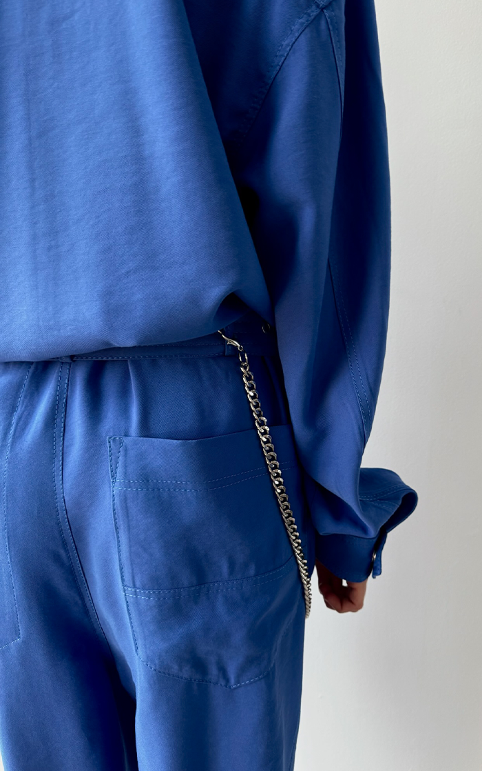 Military Jumpsuit - Electric Blue