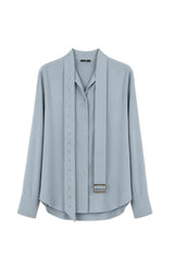 Belt/Collar Shirt - Light Blue