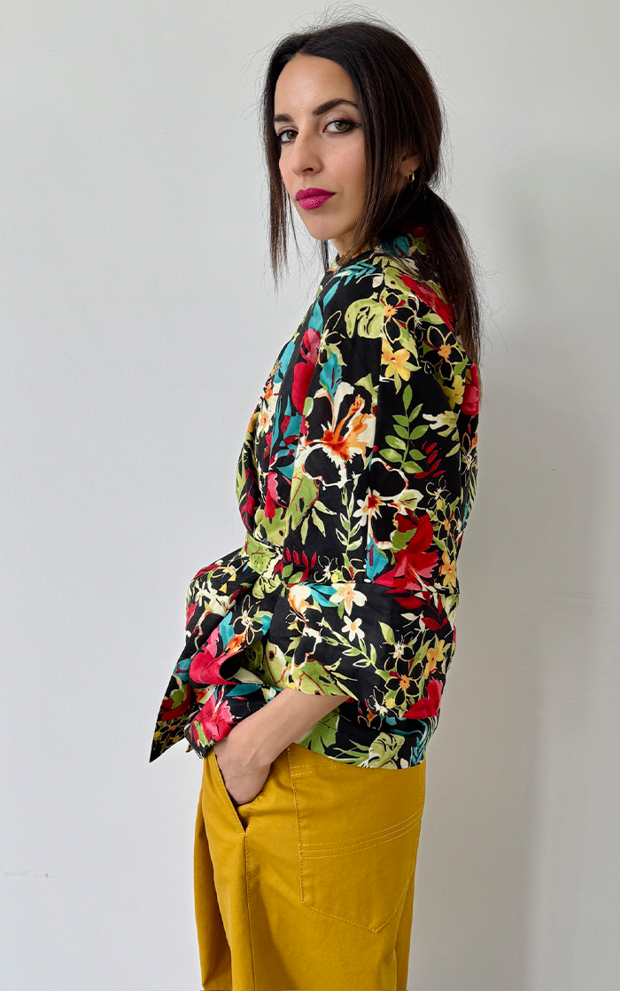 Linen Floral Kimono