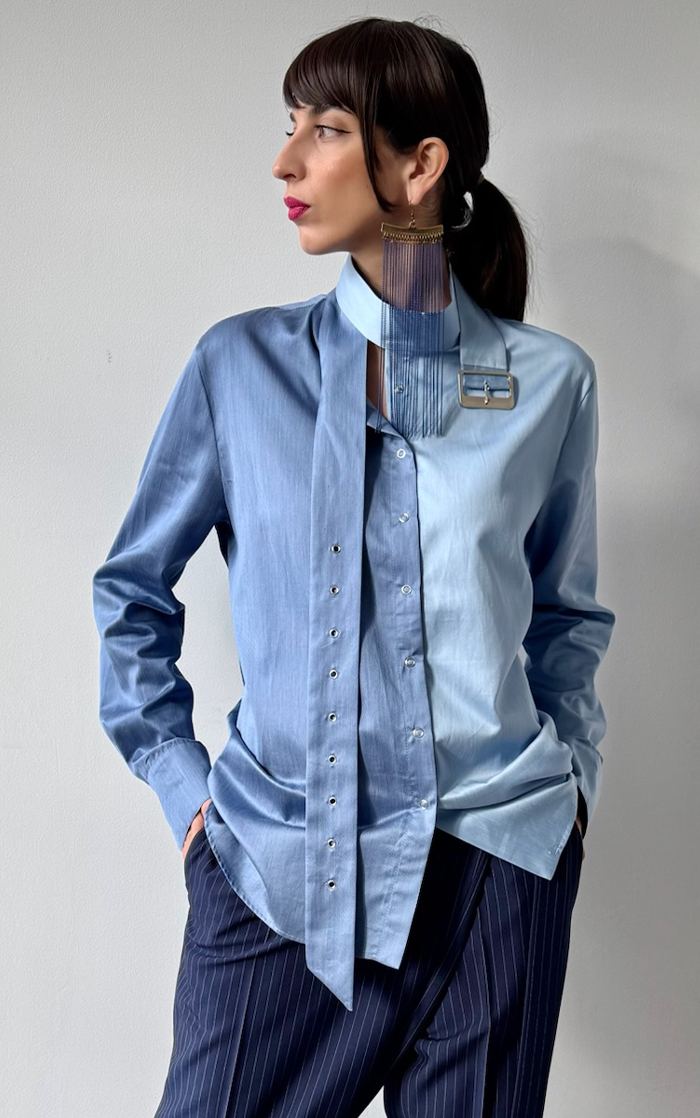 Belt-Collar Shirt