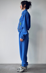 Military Jumpsuit - Electric Blue