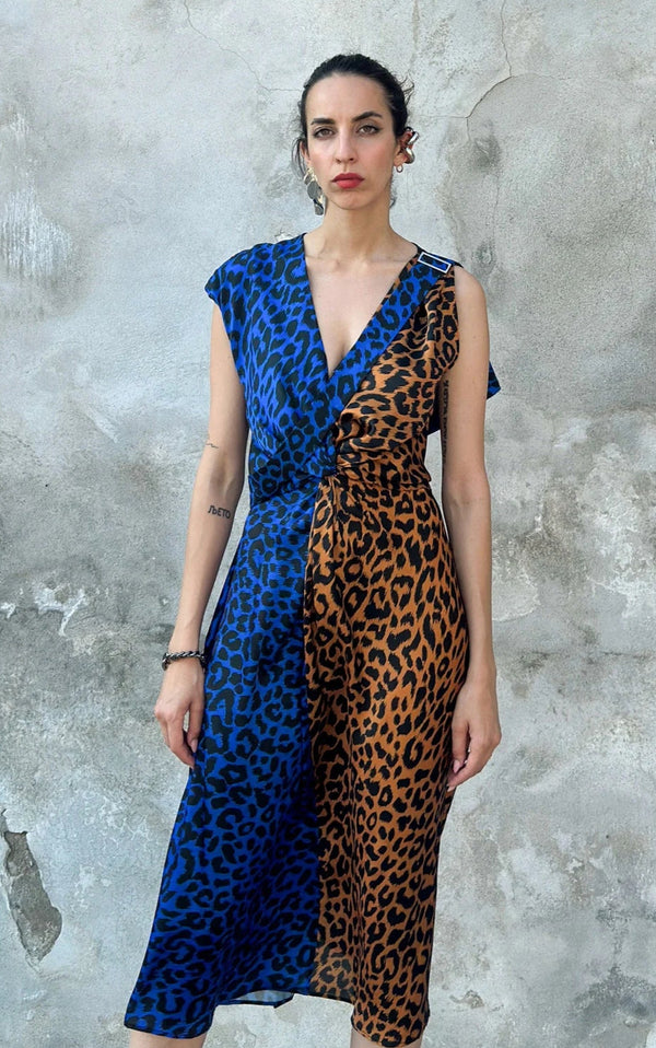 Wrap Leopard Dress