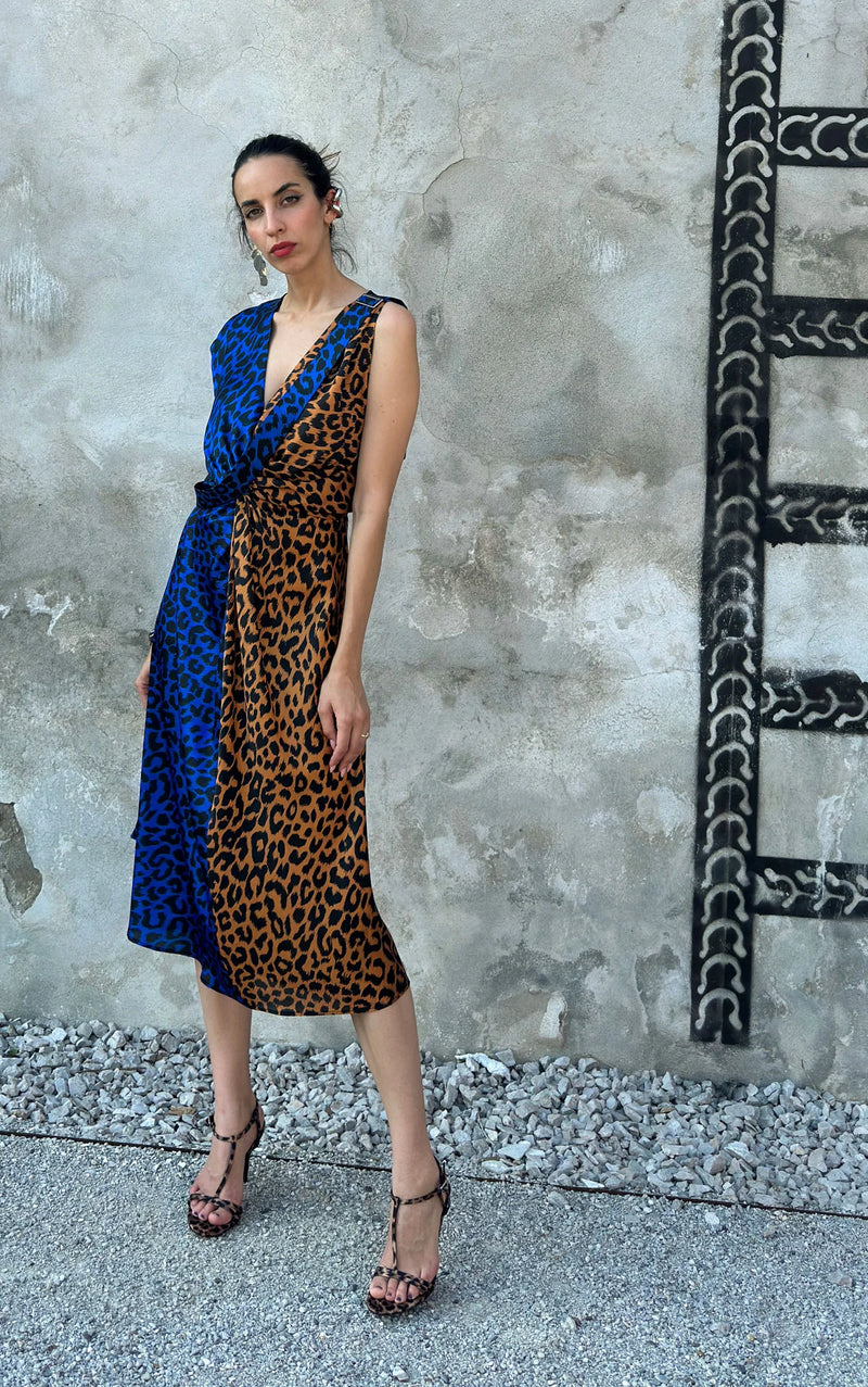 Wrap Leopard Dress