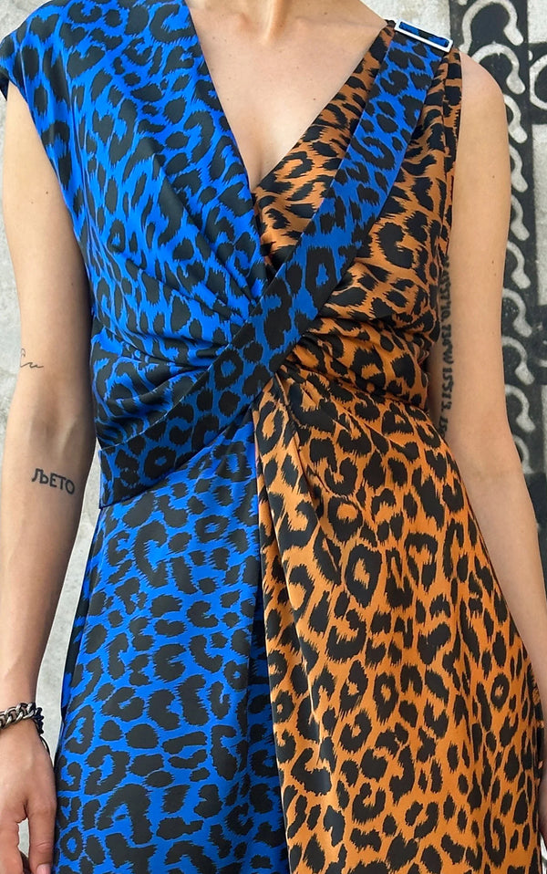 Wrap Leopard Dress