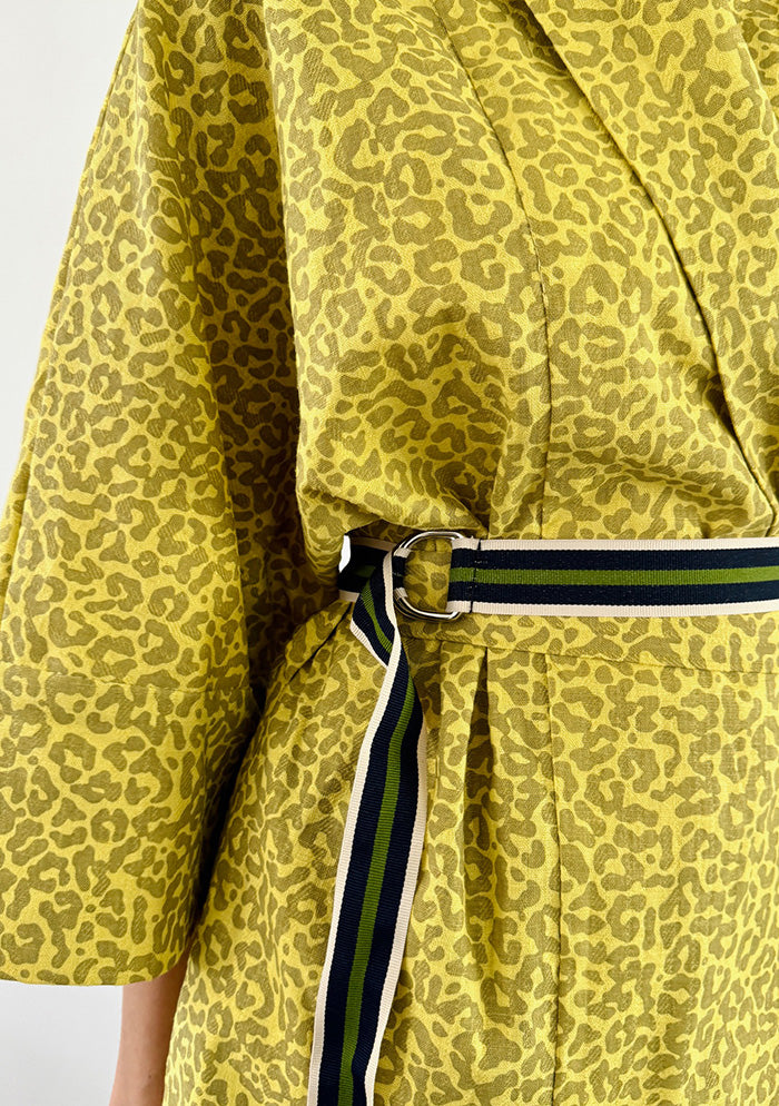 Leopard Kimono - Yellow