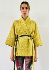 Leopard Kimono - Yellow