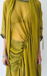 Silk Tunic Dress – Green
