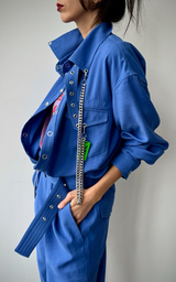 Military Jumpsuit - Electric Blue