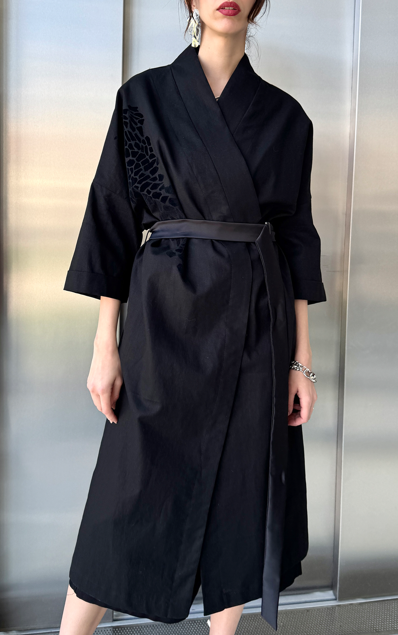 Long Kimono - Black