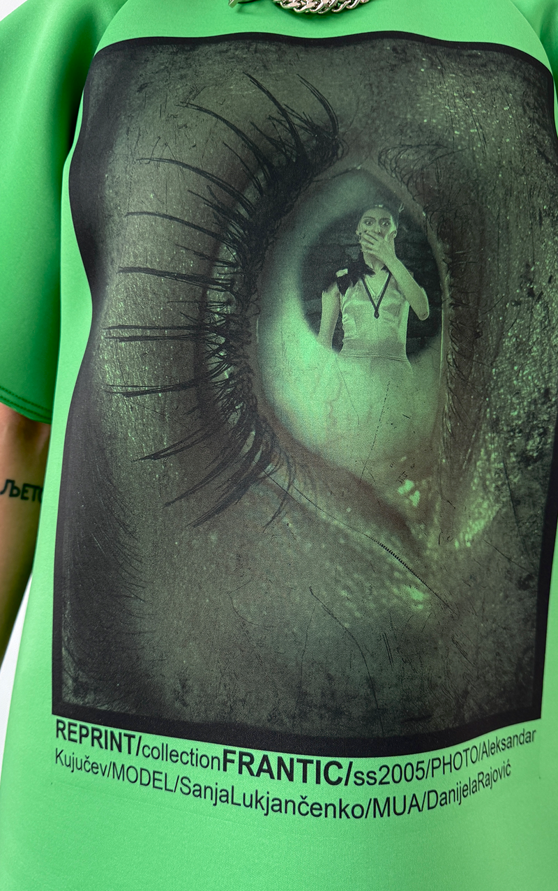 Graphic Long T-Shirt - Green